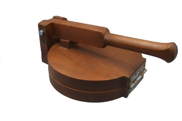 Premium Wooden Belan Chakla Set - Traditional Rolling Pin & Board