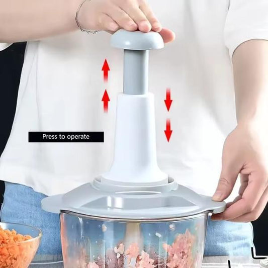 1 Pc Hand Push Manual Food Chopper- 1.5 Liter