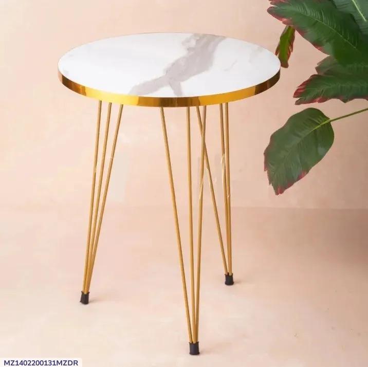 Affordable & Effective Coffee Table - White Wood & Iron Design for Budget-Conscious Homes