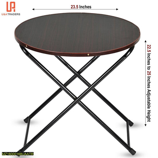 Premium Folding Coffee Table - Adjustable Height 22.5-25 Inches | Space-Saving Design