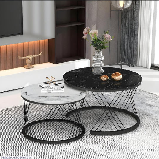 2 in 1 Nesting Tables For Living Room Bedroom And Office