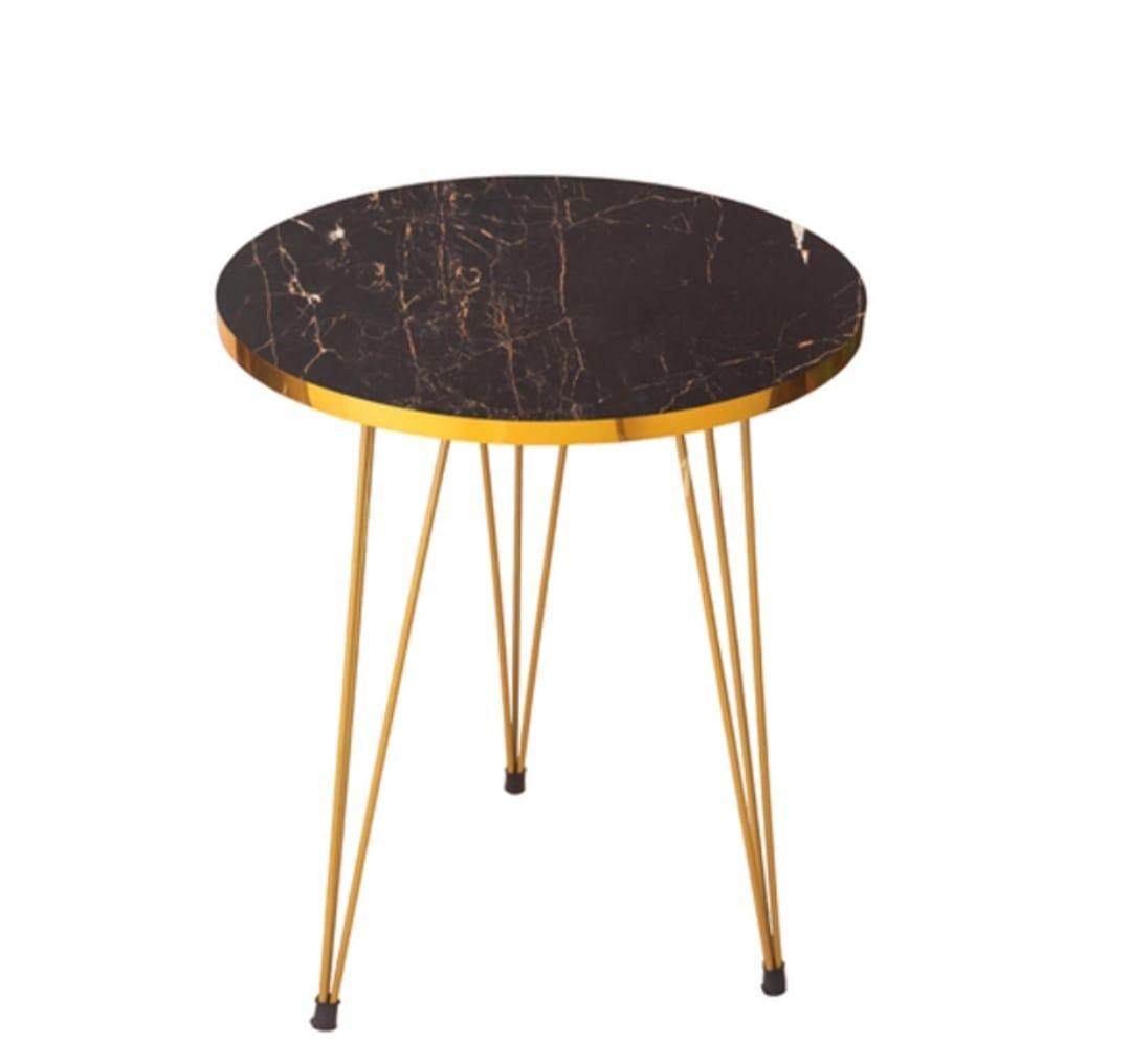 Modern Wooden Coffee Table - Premium Black Wood & Iron Living Room Centerpiece