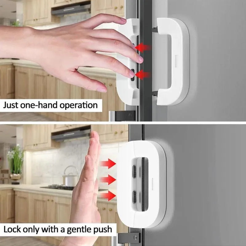 Premium Child Safety Fridge Lock Set - 2 Pieces with Keys