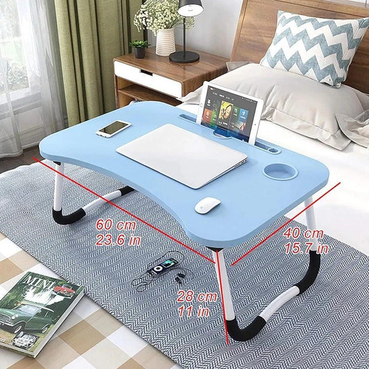 Lightweight Portable Laptop Table - Wooden Desk for Home & Office Work